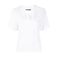 isabel marant t-shirt zazie à empiècements contrastants - blanc