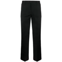 sandro pantalon de costume à coupe droite - noir