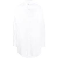 maison margiela chemise oxford en coton biologique - blanc