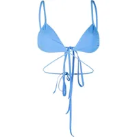 christopher esber haut de bikini à design portefeuille - bleu