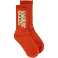 stadium goods® chaussettes à logo imprimé - rouge