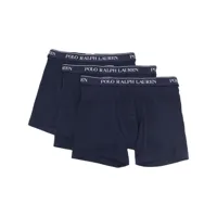 polo ralph lauren lot de 3 boxers à taille à logo - bleu