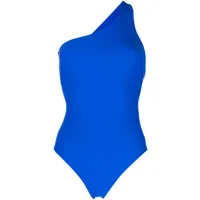 bondi born maillot de bain colette à épaules dénudées - bleu
