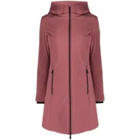 woolrich parka firth softshell à coupe longue - rose