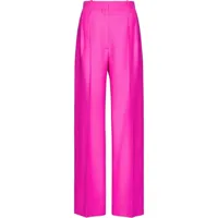 valentino garavani pantalon de tailleur à coupe ample - rose