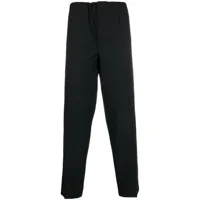 jil sander pantalon droit à design plissé - noir
