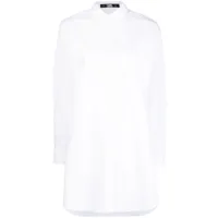 karl lagerfeld chemise-tunique à logo imprimé - blanc
