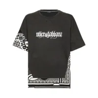 dolce & gabbana t-shirt à logo imprimé - noir