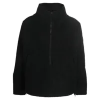 stone island shadow project veste zippée en coton à col montant - noir