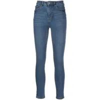 john richmond jean skinny à taille haute - bleu