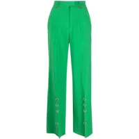 john richmond pantalon à détail d’œillets - vert