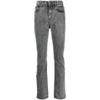 john richmond jean skinny à taille haute - gris