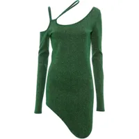 jw anderson robe asymétrique à découpes - vert