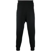 dsquared2 pantalon de jogging à taille élastiquée - noir