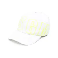 msgm casquette à logo imprimé - blanc