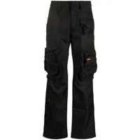 heron preston pantalon cargo ex-ray à patch logo - noir