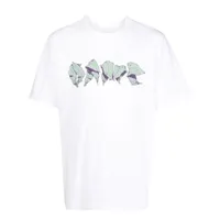 oamc t-shirt à logo imprimé - blanc