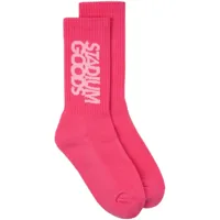 stadium goods® chaussettes à logo imprimé - rose