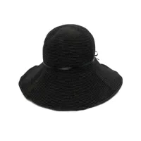 toteme chapeau à design tressé - noir