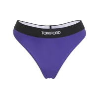 tom ford string à logo imprimé - violet
