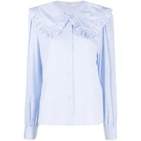 alessandra rich chemise à col oversize - bleu