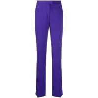 the andamane pantalon de tailleur à coupe droite - violet