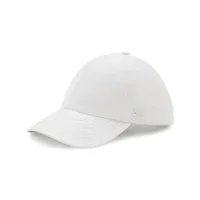 courrèges casquette en coton à patch logo - blanc