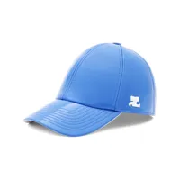 courrèges casquette à patch logo - bleu