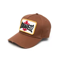 dsquared2 casquette à patch logo - marron