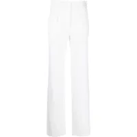 genny pantalon de tailleur à découpes - blanc
