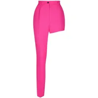 dolce & gabbana pantalon de costume à design asymétrique - rose
