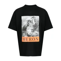 heron preston t-shirt à imprimé graphique - noir