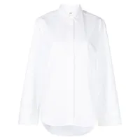 toteme chemise en popeline à coupe oversize - blanc