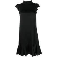 see by chloé robe courte à bande élastiquée - noir