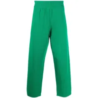 barrie pantalon de jogging sportswear en cachemire - vert