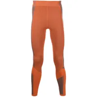 y-3 legging à empiècements contrastants - orange