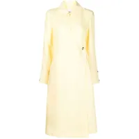 jil sander robe mi-longue à design portefeuille - jaune