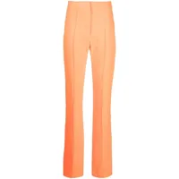 alex perry pantalon de tailleur à coupe droite - orange