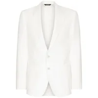 dolce & gabbana blazer deconstructed à simple boutonnage - blanc