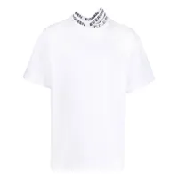 y/project t-shirt en coton à cols superposés - blanc