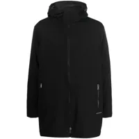 armani exchange manteau à design superposé - noir