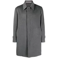 corneliani manteau à simple boutonnage - gris
