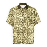 toga virilis chemise à imprimé léopard - jaune