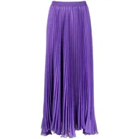 styland jupe plissée à taille haute - violet