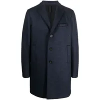 harris wharf london manteau à simple boutonnage - bleu