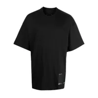 oamc t-shirt en coton à imprimé graphique - noir