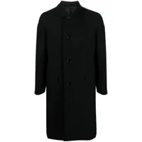 lemaire manteau à simple boutonnage - noir
