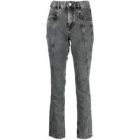 isabel marant jean skinny à design à empiècements - gris