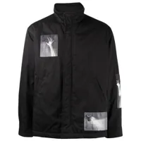 undercover veste matelassée à imprimé photographique - noir