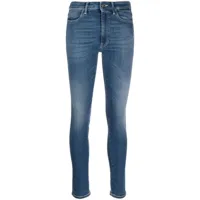 dondup jean skinny à taille mi-haute - bleu
